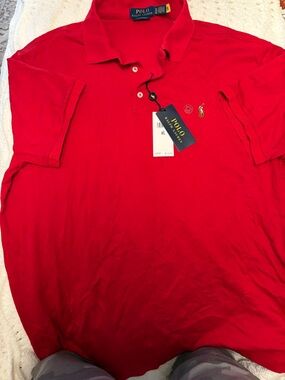 Polo by Ralph Lauren Bright Red Short-Sleeve Polo